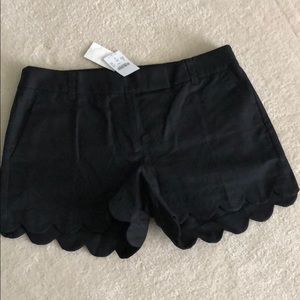 Jcrew 4 inch scallop shorts